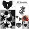MEIBITE 6796PCS Shiny Black Hotfix Rhinestones Crystal Stones Glass for Fabric Clothes Shirts Sparkly Flat Back Round with Tweezers and Picking Pen (SS6~SS30 Set)